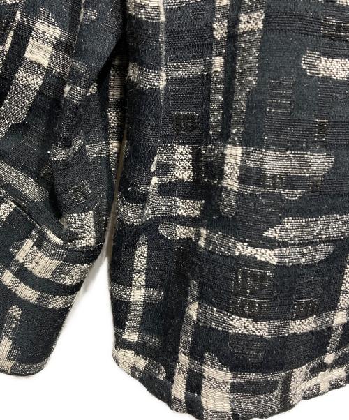 Needles（ニードルズ）Needles (ニードルズ) Classic Shirt C/PE/R/L Abstract Jq./クラシック シャツ アブストラクト ジャカード ブラック×グレー サイズ:Mの古着・服飾アイテム