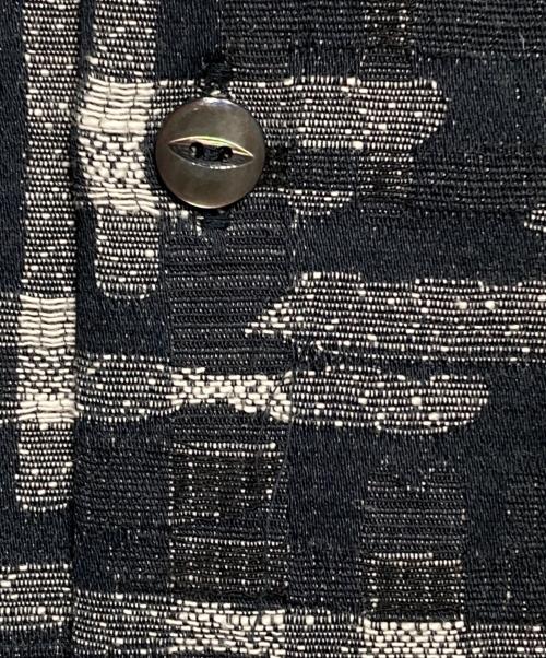 Needles（ニードルズ）Needles (ニードルズ) Classic Shirt C/PE/R/L Abstract Jq./クラシック シャツ アブストラクト ジャカード ブラック×グレー サイズ:Mの古着・服飾アイテム