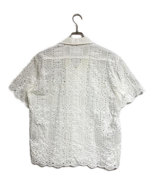 TOGA VIRILIS（トーガ ビリリース）TOGA VIRILIS (トーガ ビリリース) Lace S/S shirt ホワイト サイズ:46の古着・服飾アイテム