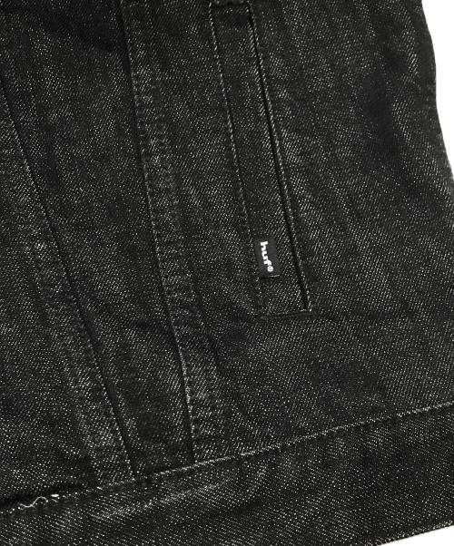 HUF（ハフ）HUF (ハフ) TOKEN DENIM JACKET ブラック サイズ:Mの古着・服飾アイテム
