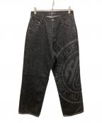 HUFハフ）の古着「TOKEN DENIM PANTS」｜ブラック