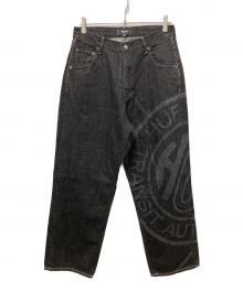HUF（ハフ）の古着「TOKEN DENIM PANTS」｜ブラック