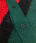 中古・古着 TOGA ARCHIVES (トーガアーカイブス) Regimental knit cardigan グリーン×レッド サイズ:L：13000円