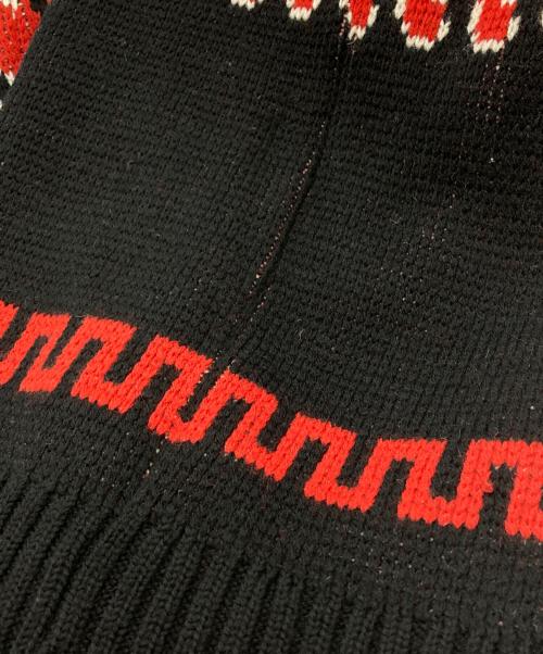 Needles（ニードルズ）Needles (ニードルズ) Crew Neck Sweater - Tirolian/クルーネックセーター チロリアン レッド×ブラック サイズ:Mの古着・服飾アイテム