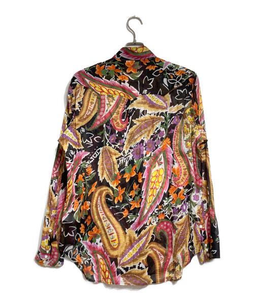 Needles（ニードルズ）Needles (ニードルズ) Western Shirt - Printed Cotton Lawn / Floral ブラック×ピンク サイズ:Ｓの古着・服飾アイテム