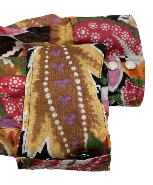Needles（ニードルズ）Needles (ニードルズ) Western Shirt - Printed Cotton Lawn / Floral ブラック×ピンク サイズ:Ｓの古着・服飾アイテム