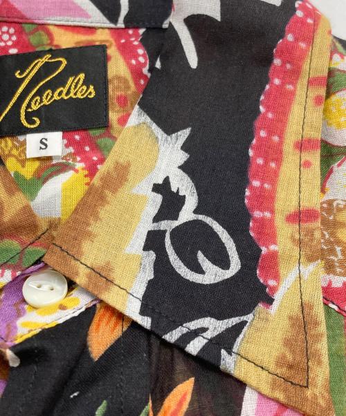 Needles（ニードルズ）Needles (ニードルズ) Western Shirt - Printed Cotton Lawn / Floral ブラック×ピンク サイズ:Ｓの古着・服飾アイテム