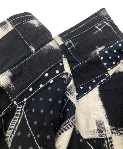 South2 West8（サウスツー ウエストエイト）South2 West8 (サウスツー ウエストエイト) WESTERN SHIRT － MULTI DOT PATCHWORK/ウエスタンシャツマルチドットパッチワーク ネイビー×アイボリー サイズ:Mの古着・服飾アイテム