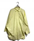 ENFOLDエンフォルド）の古着「NAPE SHIRT/ネープシャツ」｜イエロー