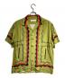 TOGA VIRILIS（トーガ ビリリース）の古着「TOGA Panel Print Shirt / TOGAパネルプリントシャツ」｜カーキ×レッド