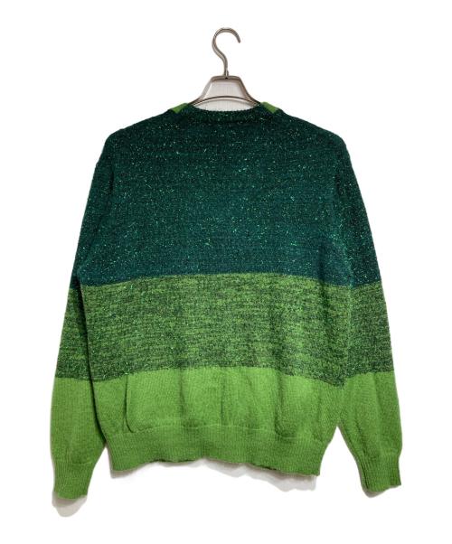 TOGA VIRILIS（トーガ ビリリース）TOGA VIRILIS (トーガ ビリリース) GRADATION KNIT CARDIGAN/グラデーションニットカーディガン グリーン サイズ:48の古着・服飾アイテム