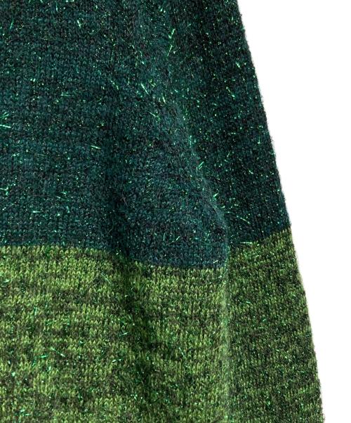 TOGA VIRILIS（トーガ ビリリース）TOGA VIRILIS (トーガ ビリリース) GRADATION KNIT CARDIGAN/グラデーションニットカーディガン グリーン サイズ:48の古着・服飾アイテム