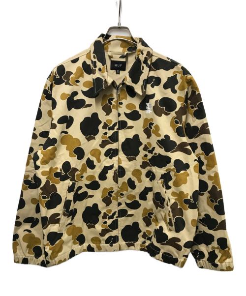 HUF（ハフ）HUF (ハフ) MEGABLAST CAMO SHOP JACKET ベージュ×ブラック サイズ:Ｍの古着・服飾アイテム