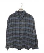 HUFハフ）の古着「MEGABLAST PLAID LS SHIRT」｜ブルー×グレー