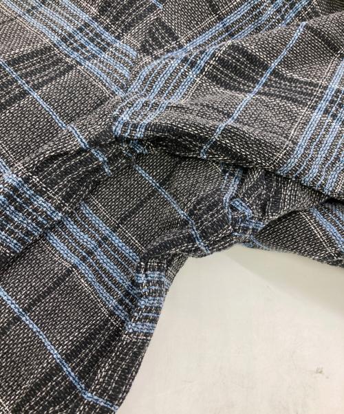 HUF（ハフ）HUF (ハフ) MEGABLAST PLAID LS SHIRT ブルー×グレー サイズ:Lの古着・服飾アイテム