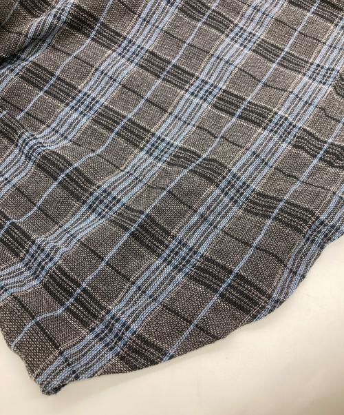 HUF（ハフ）HUF (ハフ) MEGABLAST PLAID LS SHIRT ブルー×グレー サイズ:Lの古着・服飾アイテム