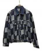 HUFハフ）の古着「PATCHWORK DENIM JACKET」｜インディゴ