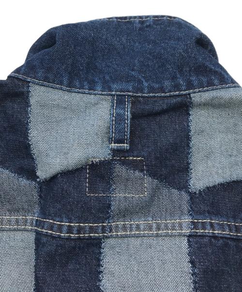 HUF（ハフ）HUF (ハフ) PATCHWORK DENIM JACKET インディゴ サイズ:Ｍの古着・服飾アイテム