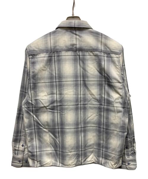 HUF（ハフ）HUF (ハフ) FILLMORE PLAID SHACKET グレー×アイボリー サイズ:Ｌの古着・服飾アイテム