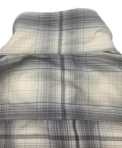 HUF（ハフ）HUF (ハフ) FILLMORE PLAID SHACKET グレー×アイボリー サイズ:Ｌの古着・服飾アイテム