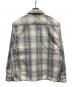 HUF (ハフ) FILLMORE PLAID SHACKET グレー×アイボリー サイズ:Ｌ：9000円
