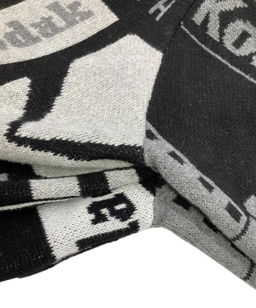 HUF（ハフ）HUF (ハフ) Kodak (コダック) 」DARK ROOM JACQUARD KNIT SWEATER ブラック×ホワイト サイズ:Mの古着・服飾アイテム
