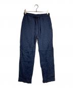 MANDOマンドー）の古着「レーヨンジオメトリックプリントパンツ/Rayon geometric print pants」｜ネイビー