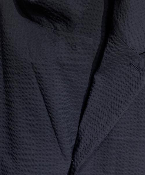 m's braque（エムズブラック）M'S BRAQUE (エムズブラック) washable wool single 4B shirts jacket/洗濯可能なウールシングル4Bシャツジャケット ネイビー サイズ:38の古着・服飾アイテム