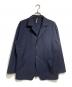 M'S BRAQUE（エムズブラック）の古着「washable wool single 4B shirts jacket/洗濯可能なウールシングル4Bシャツジャケット」｜ネイビー