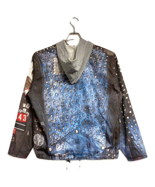 PUMA（プーマ）PUMA (プーマ) MIHARA YASUHIRO (ミハラヤスヒロ) 浮世絵転写フード付きジップジャケット/ zip jacket グレー×ブラック サイズ:Mの古着・服飾アイテム