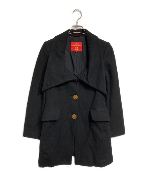 Vivienne Westwood RED LABEL（ヴィヴィアンウエストウッドレッドレーベル）Vivienne Westwood RED LABEL (ヴィヴィアンウエストウッドレッドレーベル) ビックカラー変形コート ブラック サイズ:2の古着・服飾アイテム