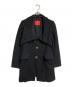 Vivienne Westwood RED LABEL（ヴィヴィアンウエストウッドレッドレーベル）の古着「ビックカラー変形コート」｜ブラック