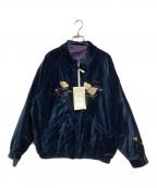 OLD JOE & Co.オールドジョー）の古着「STUNNING VELVET SOUVENIR JACKET」｜ネイビー(NOCTURNE)