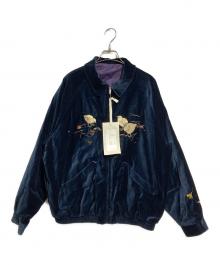 OLD JOE & Co.（オールドジョー）の古着「STUNNING VELVET SOUVENIR JACKET」｜ネイビー(NOCTURNE)