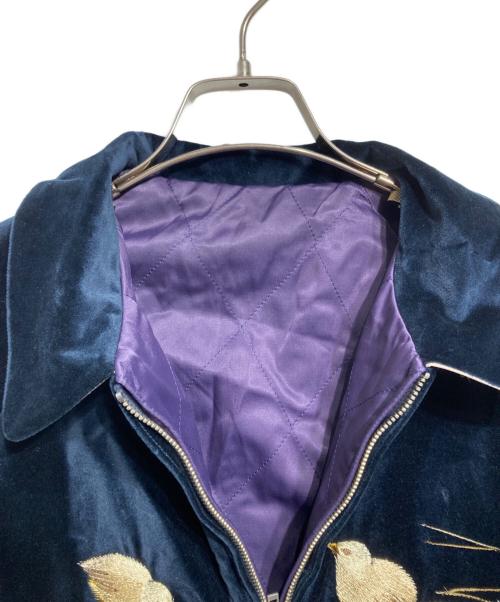 OLD JOE & Co.（オールドジョー）OLD JOE & Co. (オールドジョー) STUNNING VELVET SOUVENIR JACKET ネイビー(NOCTURNE) サイズ:40の古着・服飾アイテム