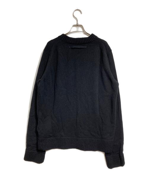sacai（サカイ）sacai (サカイ) Wool Knit Pullover/ ウールニットプルオーバー ブラック サイズ:4の古着・服飾アイテム