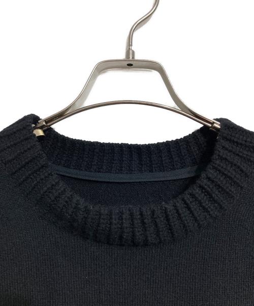sacai（サカイ）sacai (サカイ) Wool Knit Pullover/ ウールニットプルオーバー ブラック サイズ:4の古着・服飾アイテム
