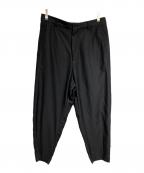 Graphpaperグラフペーパー）の古着「Wool Cupro Cropped Trouser/ウールキュプラ クロップドトラウザー」｜ブラック