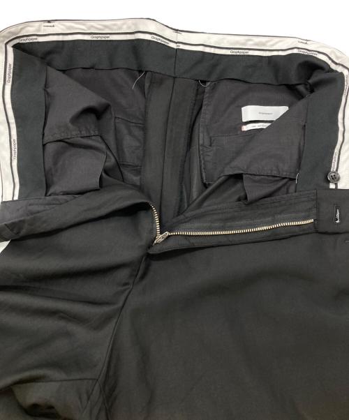 Graphpaper（グラフペーパー）Graphpaper (グラフペーパー) Wool Cupro Cropped Trouser/ウールキュプラ クロップドトラウザー ブラック サイズ:2の古着・服飾アイテム