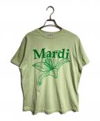 Mardi Mercrediマルディメクルディ）の古着「フラワープリントTシャツ/Floral print T-shirt」｜グリーン