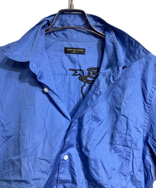 COMME des GARCONS HOMME PLUS（コムデギャルソンオムプリュス）COMME des GARCONS HOMME PLUS (コムデギャルソンオムプリュス) レギュラーカラーS/Sシャツ/Regular collar shirt ブルー サイズ:Freeの古着・服飾アイテム