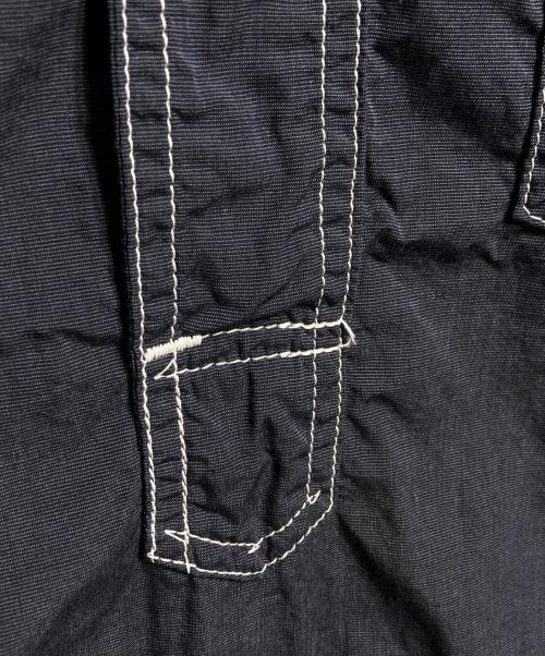 POST O'ALLS（ポストオーバーオールズ）POST O'ALLS (ポストオーバーオールズ) ステッチワークシャツ/Stitch-detail shirt ネイビー サイズ:Mの古着・服飾アイテム