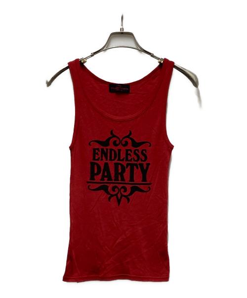 Hysteric Glamour（ヒステリックグラマー）Hysteric Glamour (ヒステリックグラマー) ENDLESS PARTY タンクトップ レッド サイズ:Freeの古着・服飾アイテム