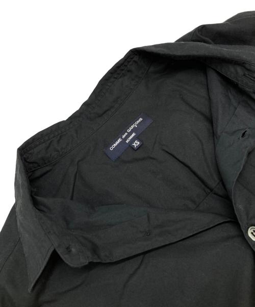 COMME des GARCONS HOMME（コムデギャルソン オム）COMME des GARCONS HOMME (コムデギャルソン オム) ロゴ刺繍シャツ ブラック サイズ:XSの古着・服飾アイテム