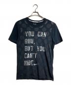 COMME des GARCONS×NIKEコムデギャルソン×ナイキ）の古着「メッセージデザインTシャツ/Message Design T-Shirt」｜ネイビー