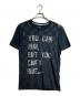 COMME des GARCONS（コムデギャルソン）の古着「メッセージデザインTシャツ/Message Design T-Shirt」｜ネイビー