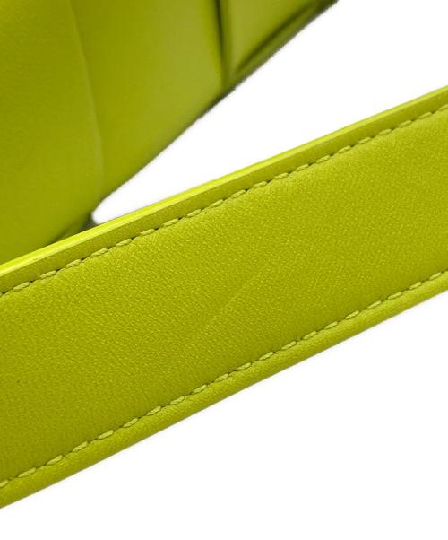 BOTTEGA VENETA（ボッテガベネタ）BOTTEGA VENETA (ボッテガベネタ) カセットレザーショルダーバッグ/CASSETTE イエローの古着・服飾アイテム