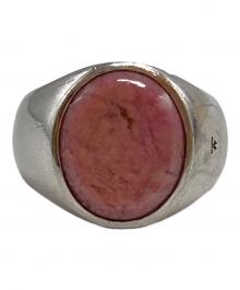 TOM WOOD（トムウッド）の古着「OVAL PINK RHODONITEリング/オーバル・ピンク・ロードナイト」｜ピンク