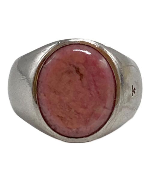 TOM WOOD（トムウッド）TOM WOOD (トムウッド) OVAL PINK RHODONITEリング ピンク サイズ:54(14号相当)の古着・服飾アイテム