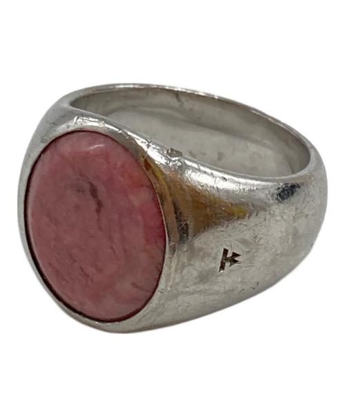 TOM WOOD（トムウッド）TOM WOOD (トムウッド) OVAL PINK RHODONITEリング ピンク サイズ:54(14号相当)の古着・服飾アイテム